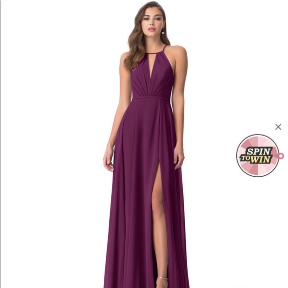 Azazie Raspberry Evalleen dress. - Picture 1 of 3
